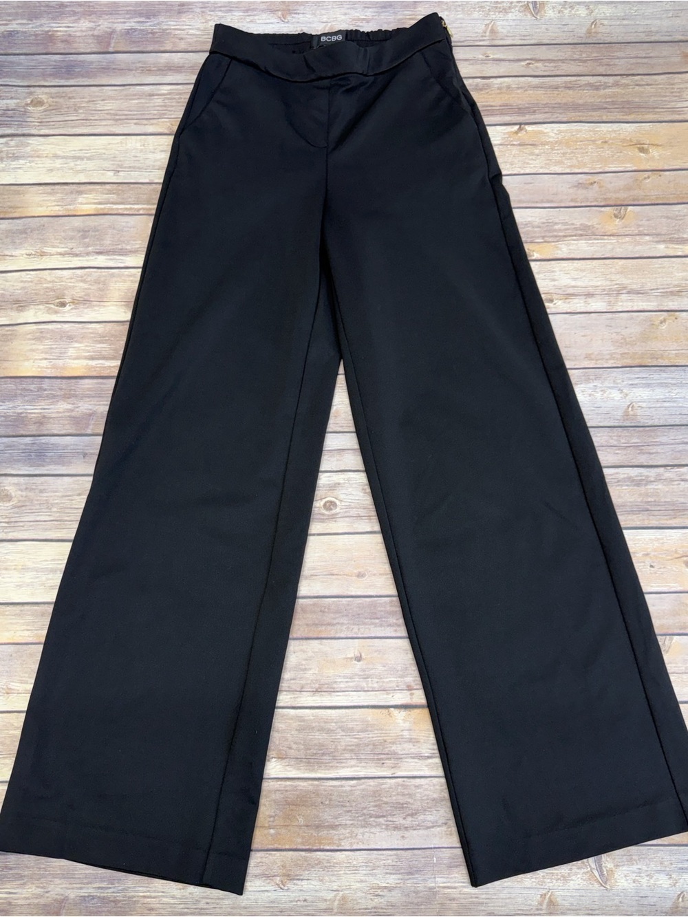 BCBG Women’s Wide Leg Dress Pants Black Size 0